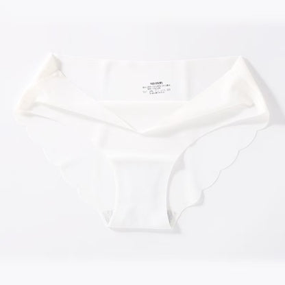 Women's Ice Silk Low-Waist Briefs – Breathable Antibacterial Nylon | M–XL