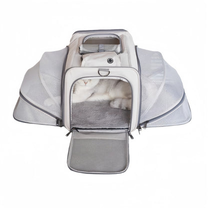 Extendable Breathable Pet Carrier Bag – Large Capacity Oxford Cloth