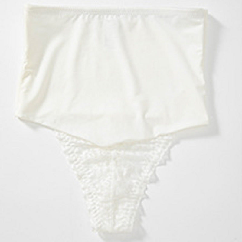 Women's Plus-Size Lace Seamless High-Waist Shapewear Briefs