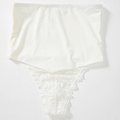 Women's Plus-Size Lace Seamless High-Waist Shapewear Briefs