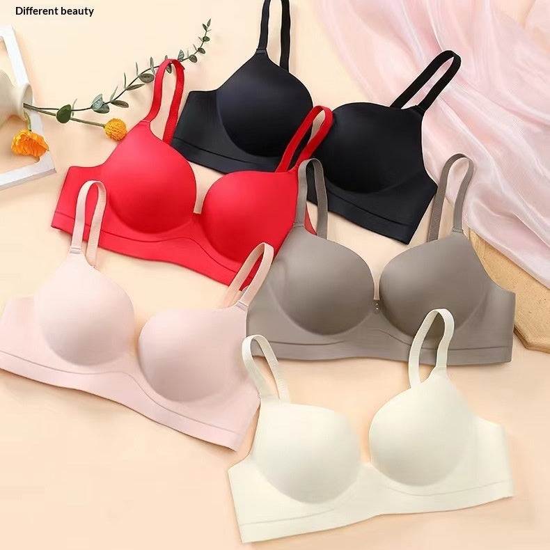 Women's Wireless Push-Up Bra – Seamless 3/4 Cup