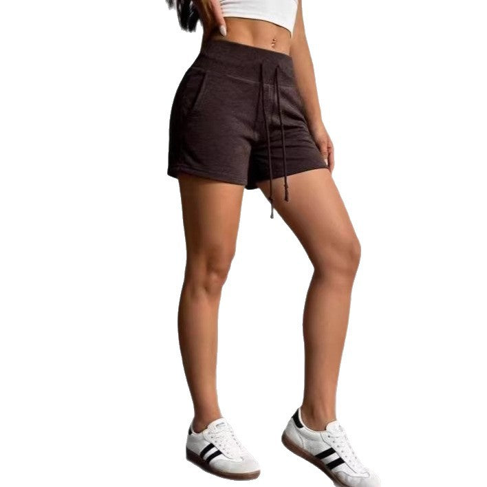 Women's High-Waist Drawstring Safety Shorts – Casual 3/4 Length S–2XL in 10 Colors