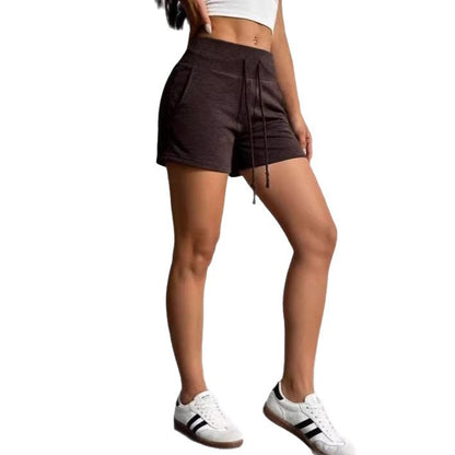 Women's High-Waist Drawstring Safety Shorts – Casual 3/4 Length S–2XL in 10 Colors