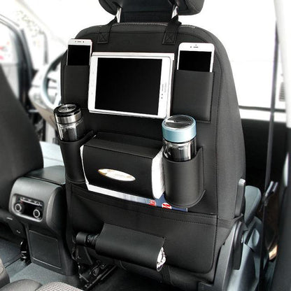 PU Leather Car Seat Organizer – Universal Back Seat Storage for Cars, Trucks & SUVs (3 Colors)