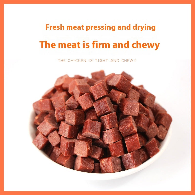 Dried Meat Cube Dog Treats – Beef & Chicken Training Rewards | 100g