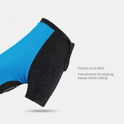 Half-Finger Cycling Gloves – Non-Slip Breathable Nylon Bike Gloves for Men & Women (M-XXL)