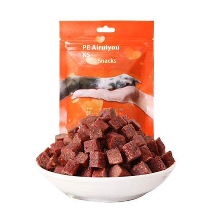Dried Meat Cube Dog Treats – Beef & Chicken Training Rewards | 100g