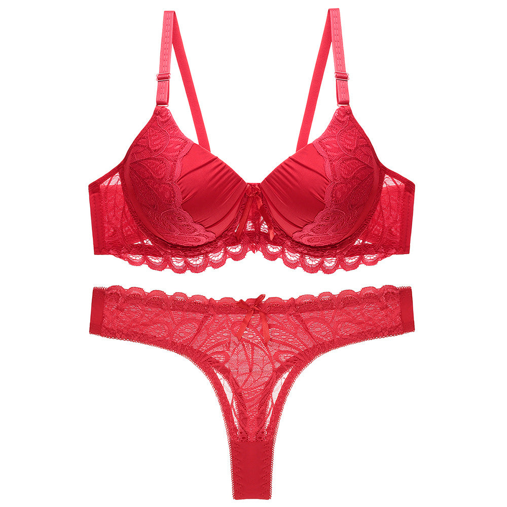 Women's Nylon Lace Lingerie Set – Bra & Panty with Matching Bottoms | S–XL