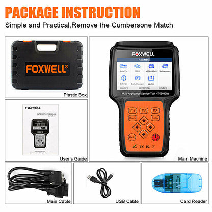 NT650 Elite OBD2 Automotive Scanner – ABS, SRS, DPF, EPB, Oil Reset & More