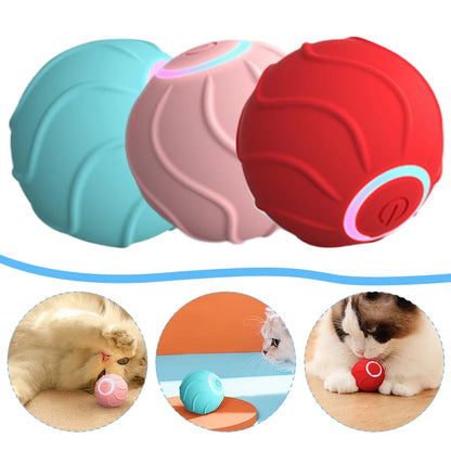 Automatic Rolling Ball Cat Toy – USB Self-Moving Interactive Teaser for Kittens