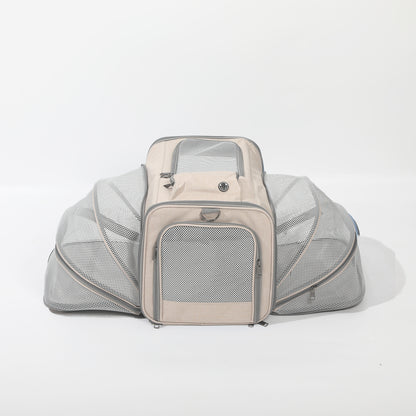 Extendable Breathable Pet Carrier Bag – Large Capacity Oxford Cloth