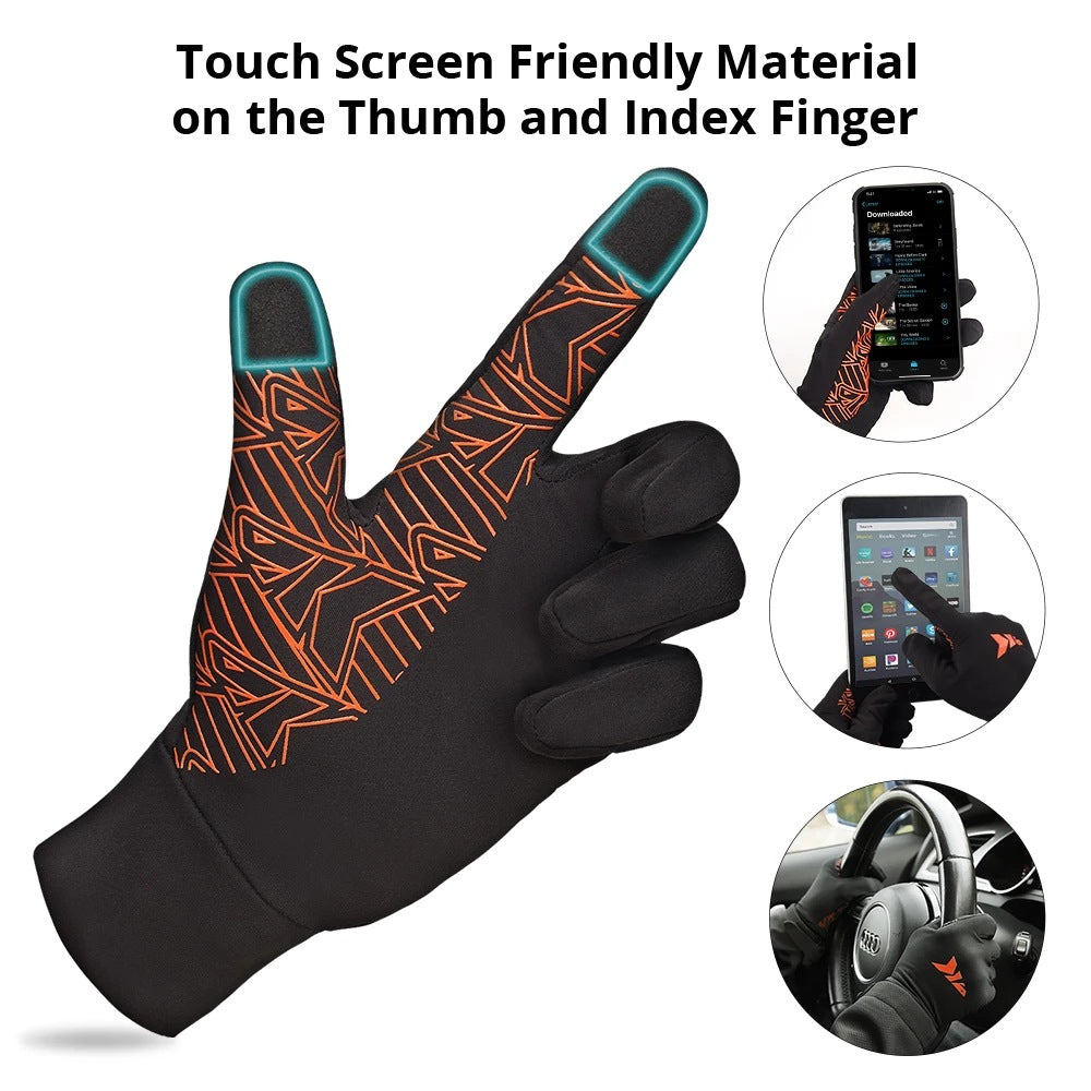 Winter Fishing Gloves – Touchscreen-Friendly, Anti-Slip, 4-Way Stretch Fleece (S-XL)