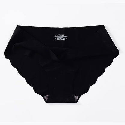 Women's Ice Silk Low-Waist Briefs – Breathable Antibacterial Nylon | M–XL