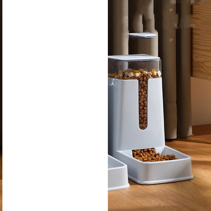Automatic Pet Feeder & Water Dispenser – 3.5L Double Bowl, Food-Safe PP
