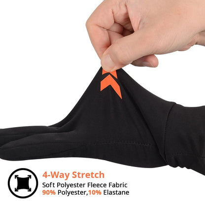 Winter Fishing Gloves – Touchscreen-Friendly, Anti-Slip, 4-Way Stretch Fleece (S-XL)