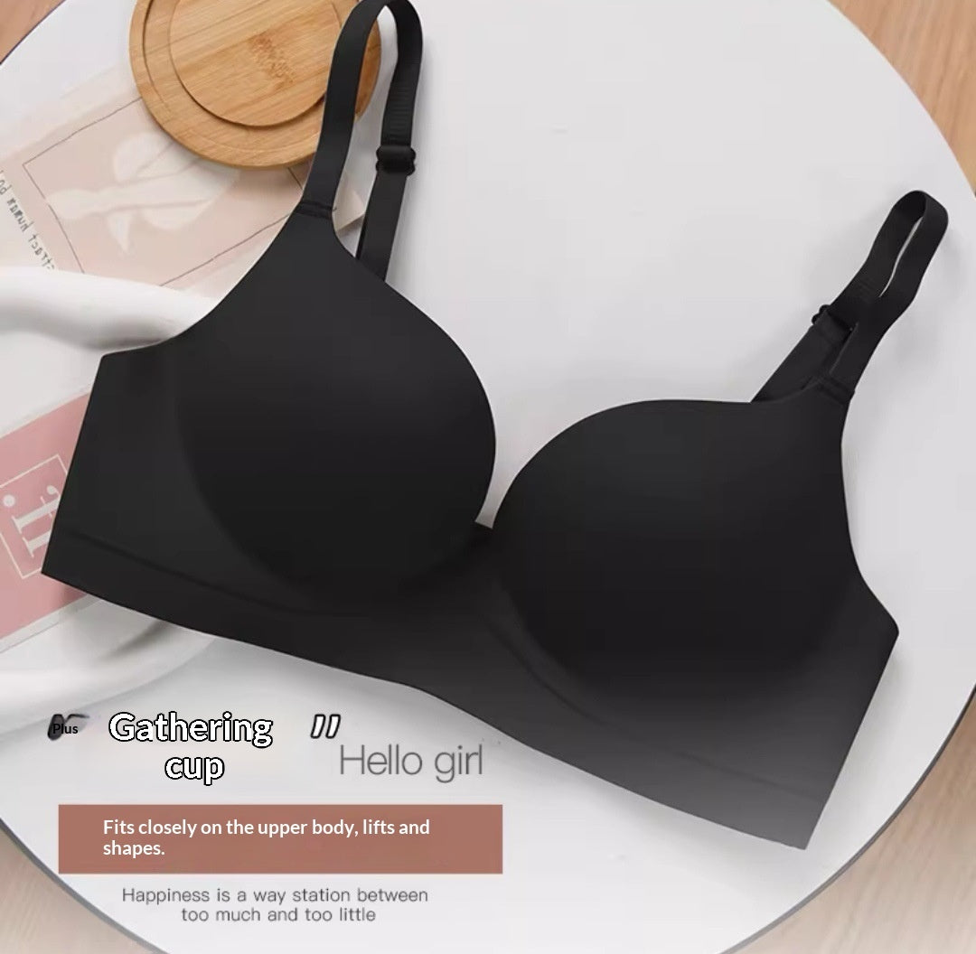Women's Wireless Push-Up Bra – Seamless 3/4 Cup