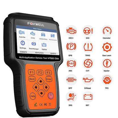 NT650 Elite OBD2 Automotive Scanner – ABS, SRS, DPF, EPB, Oil Reset & More