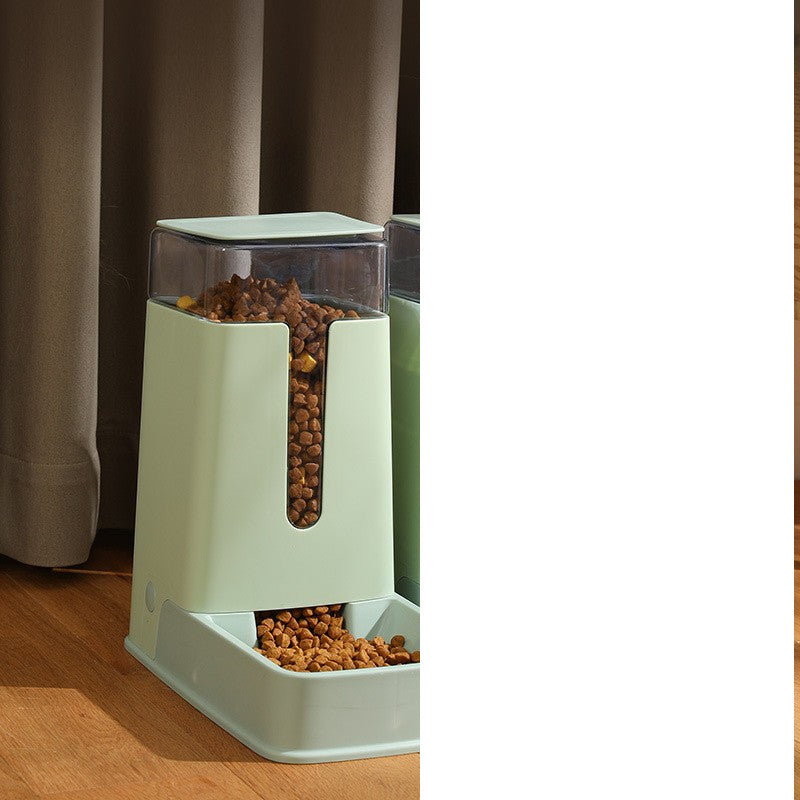 Automatic Pet Feeder & Water Dispenser – 3.5L Double Bowl, Food-Safe PP