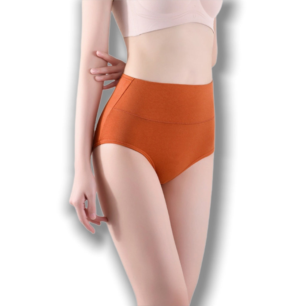 Women's High-Waist Pure Cotton Seamless Briefs