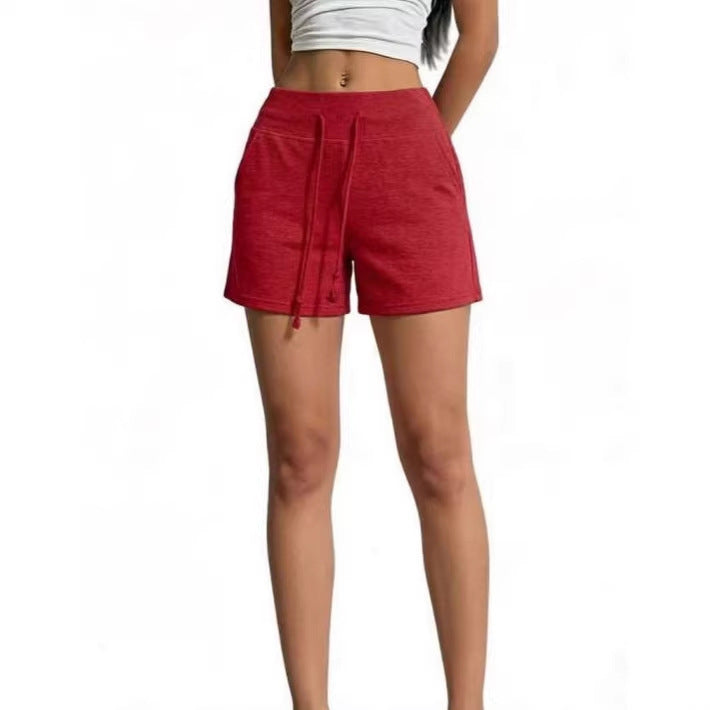 Women's High-Waist Drawstring Safety Shorts – Casual 3/4 Length S–2XL in 10 Colors