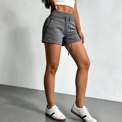 Women's High-Waist Drawstring Safety Shorts – Casual 3/4 Length S–2XL in 10 Colors