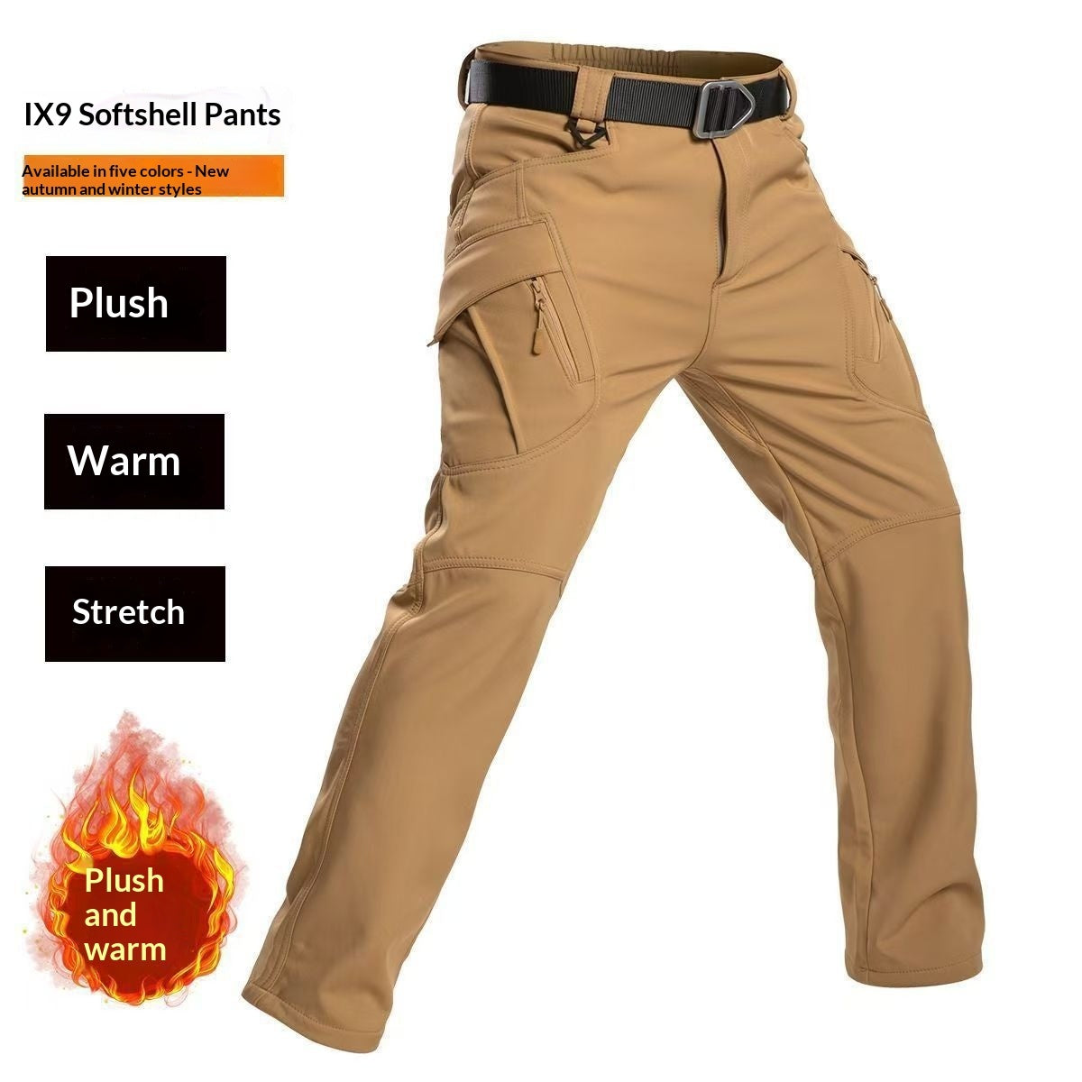 Men's Fleece-Lined Tactical Winter Pants