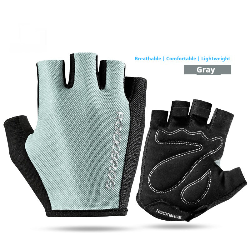 Half-Finger Cycling Gloves – Non-Slip Breathable Nylon Bike Gloves for Men & Women (M-XXL)