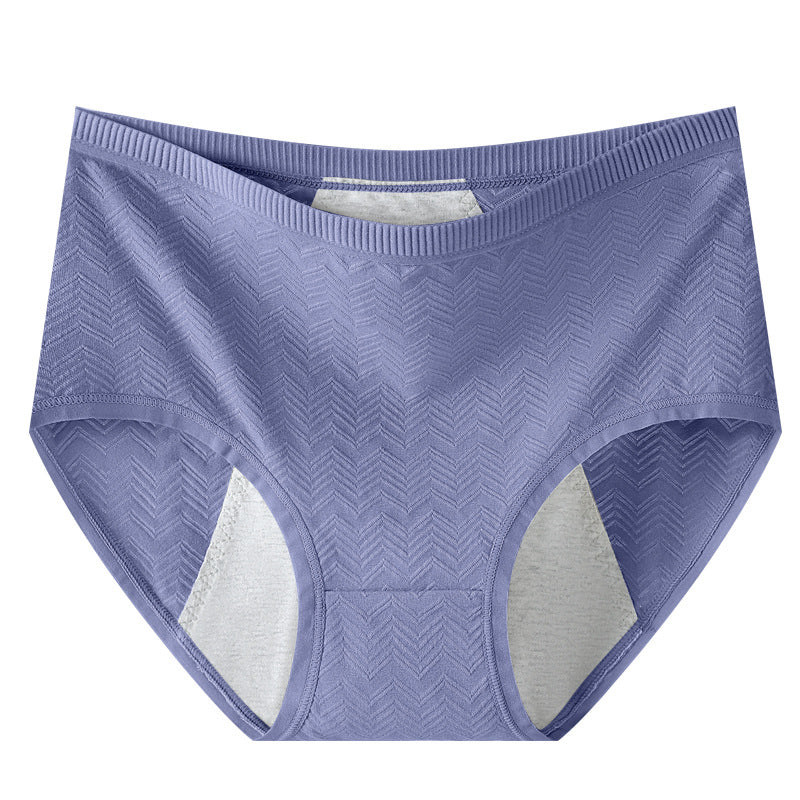 Women's High-Waist Cotton Period Panties – Plus Size Comfort Underwear