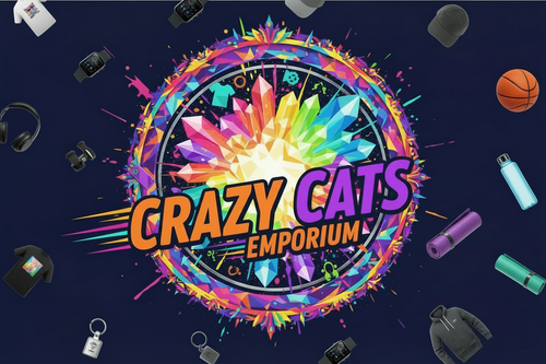 Crazy Cats Emporium Logo - Enhanced Ring