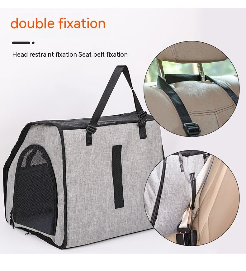 Portable Foldable Dog Cage Nest – Car & Travel Ready