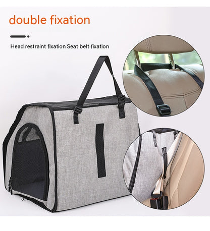 Portable Foldable Dog Cage Nest – Car & Travel Ready