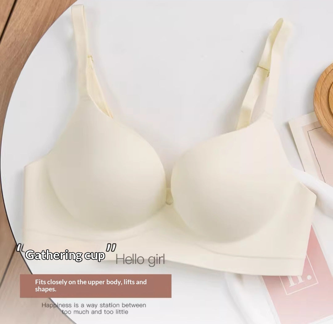 Women's Wireless Push-Up Bra – Seamless 3/4 Cup