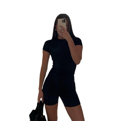 Women's Modal Round Neck Slim Fit T-Shirt – 10 Colors, Short Sleeve Street Style (S-L)