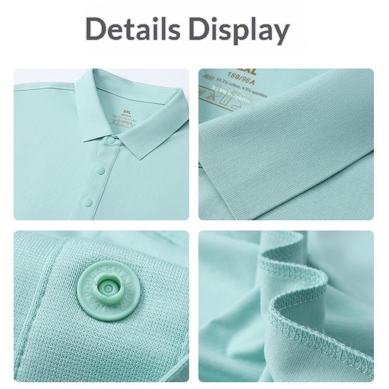 Women's Mercerized Cotton Polo Shirt – Slim Fit Short Sleeve