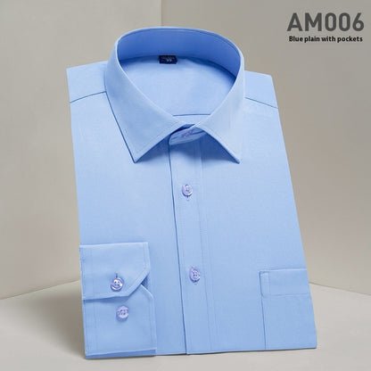 Men's Wrinkle-Free Long Sleeve Dress Shirt