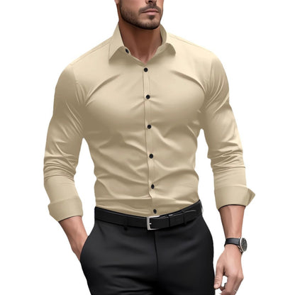 Men's Casual Long Sleeve Cardigan Shirt | Loose Fit Top
