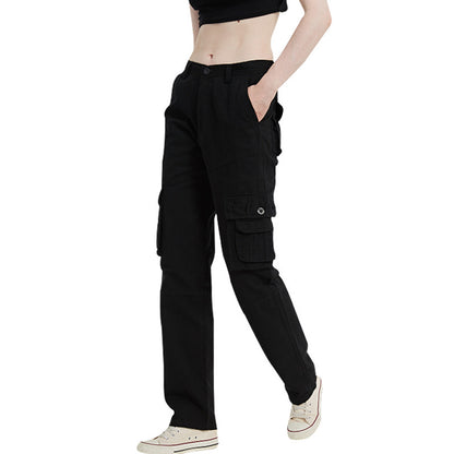 Women's Plus Size Multi-Pocket Cargo Street Pants