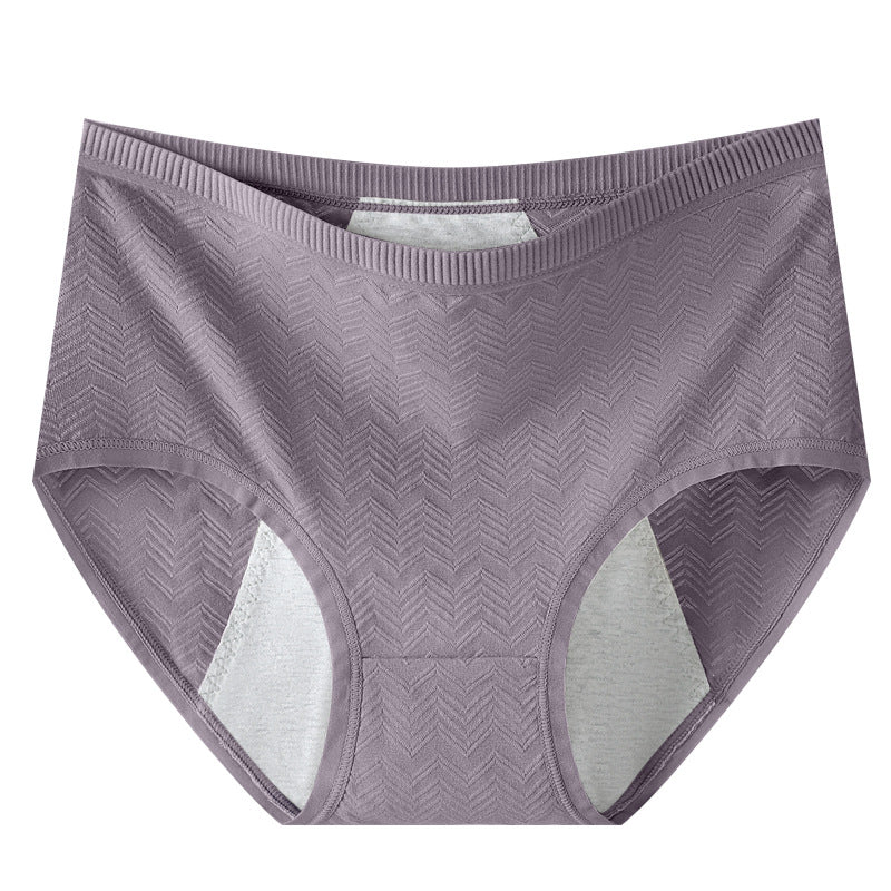 Women's High-Waist Cotton Period Panties – Plus Size Comfort Underwear