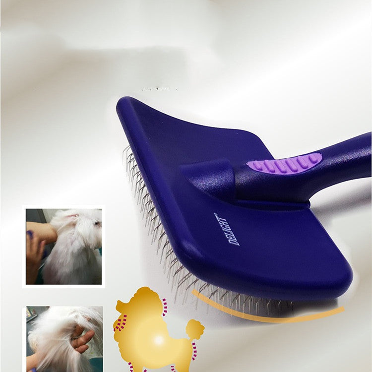 Stainless Steel Soft Needle Pet Comb – For Dogs & Cats