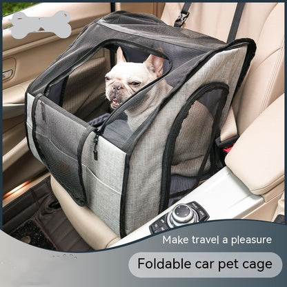 Portable Foldable Dog Cage Nest – Car & Travel Ready