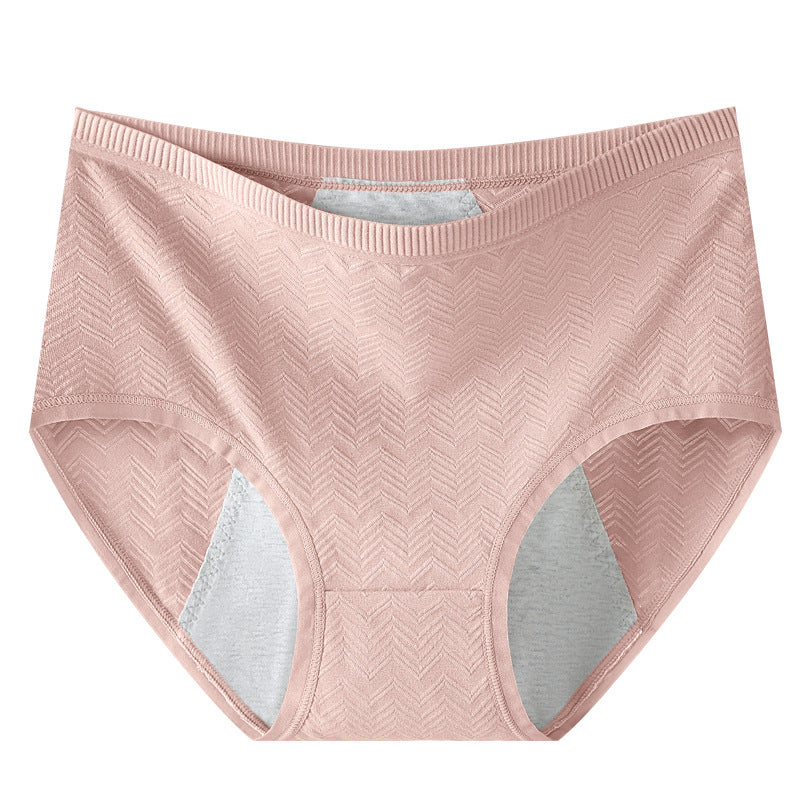 Women's High-Waist Cotton Period Panties – Plus Size Comfort Underwear