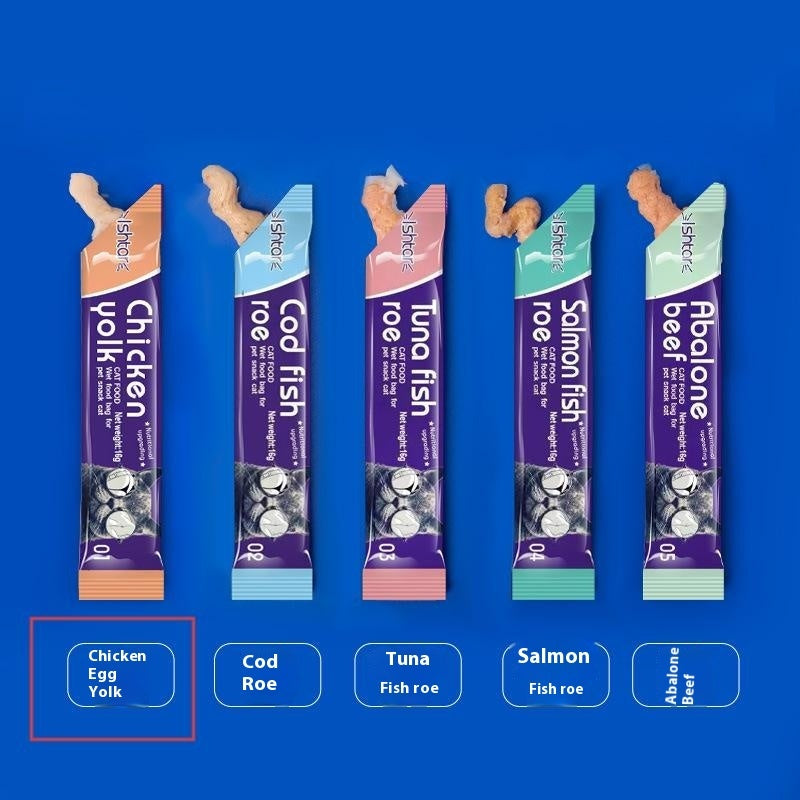 Nutritious Cat Strips – Wet Treat Snacks | 9 Flavors | 16g per Strip