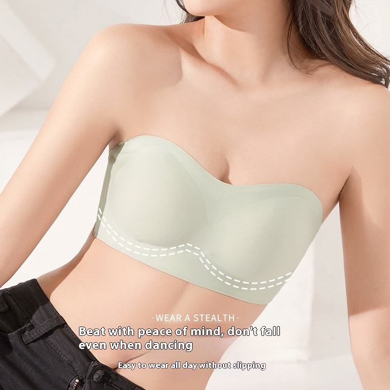 Women's Strapless Push-Up Bra – Wireless, Seamless & Non-Slip