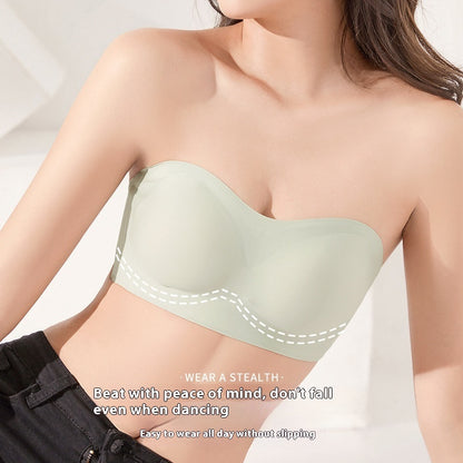 Women's Strapless Push-Up Bra – Wireless, Seamless & Non-Slip