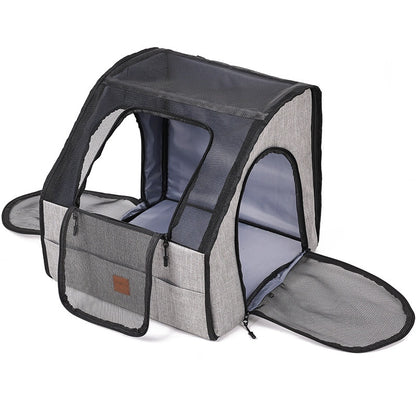 Portable Foldable Dog Cage Nest – Car & Travel Ready