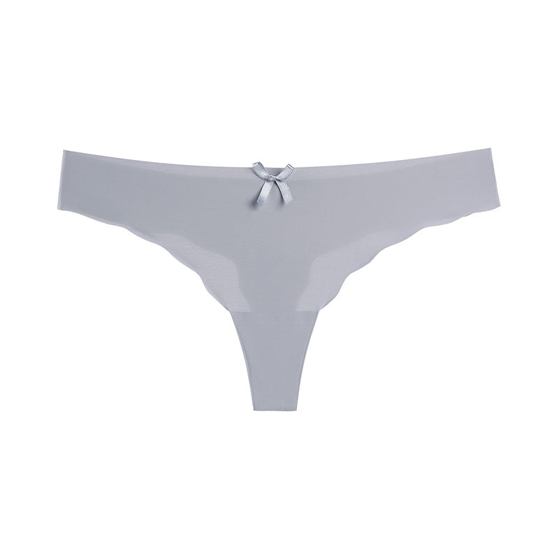 Women's Seamless Ice Silk Thong – Low Rise T-Back Underwear