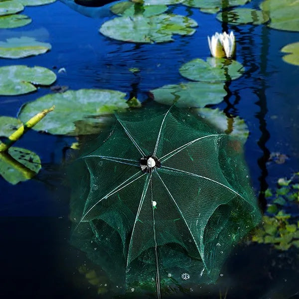 Folding Fishing Trap Net – 6-Sided Automatic Pop-Up Bait Trap for Fish, Shrimp, Crab & Lobster