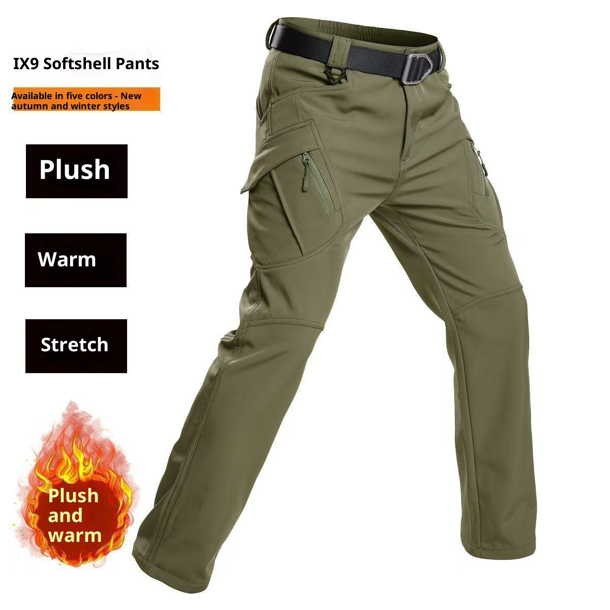 Men's Fleece-Lined Tactical Winter Pants