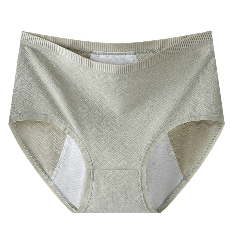 Women's High-Waist Cotton Period Panties – Plus Size Comfort Underwear