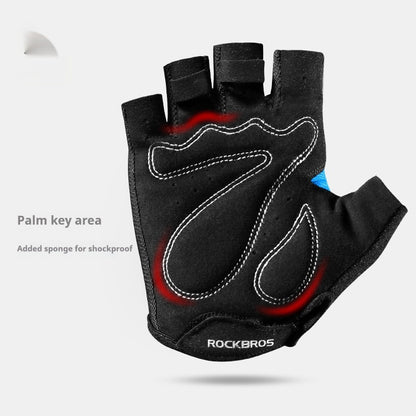 Half-Finger Cycling Gloves – Non-Slip Breathable Nylon Bike Gloves for Men & Women (M-XXL)